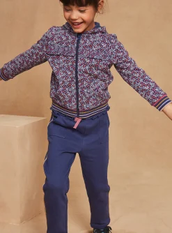Sweatpants-Sergent Major Navy blue and pink jogging suit