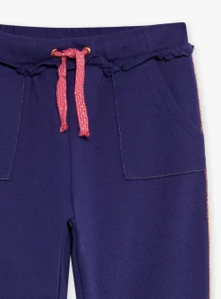 Sweatpants-Sergent Major Navy blue and pink jogging suit
