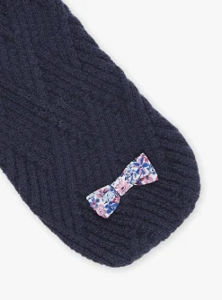 Hats, Scarves, Gloves | Hats, Scarves, Gloves-Sergent Major Navy blue cable-knit scarf