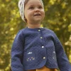 Knitwear, Sweater, Cardigan | Knitwear, Sweater, Cardigan-Sergent Major Navy blue cardigan in tubique