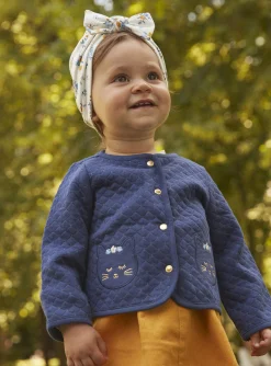 Knitwear, Sweater, Cardigan | Knitwear, Sweater, Cardigan-Sergent Major Navy blue cardigan in tubique