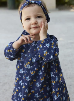 Dress | Dress-Sergent Major Navy blue dress with floral print