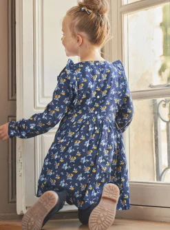 Dress-Sergent Major Navy blue dress with floral print