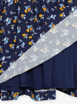 Dress-Sergent Major Navy blue dress with floral print
