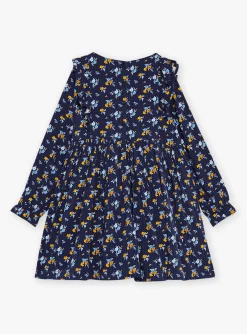 Dress-Sergent Major Navy blue dress with floral print