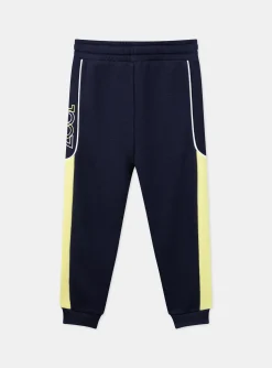Sweatpants-Sergent Major Navy blue jogging pants with a 1987 print