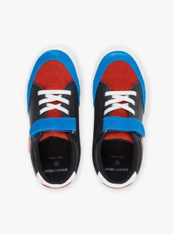 Shoes-Sergent Major Navy blue leather sneakers