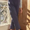 Trousers, Jeans And Legging-Sergent Major Navy blue pants in milano