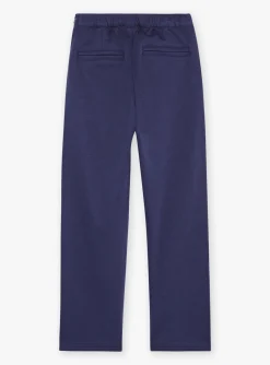 Trousers, Jeans And Legging-Sergent Major Navy blue pants in milano