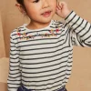 Shirt, T-shirt-Sergent Major Navy blue striped T-shirt