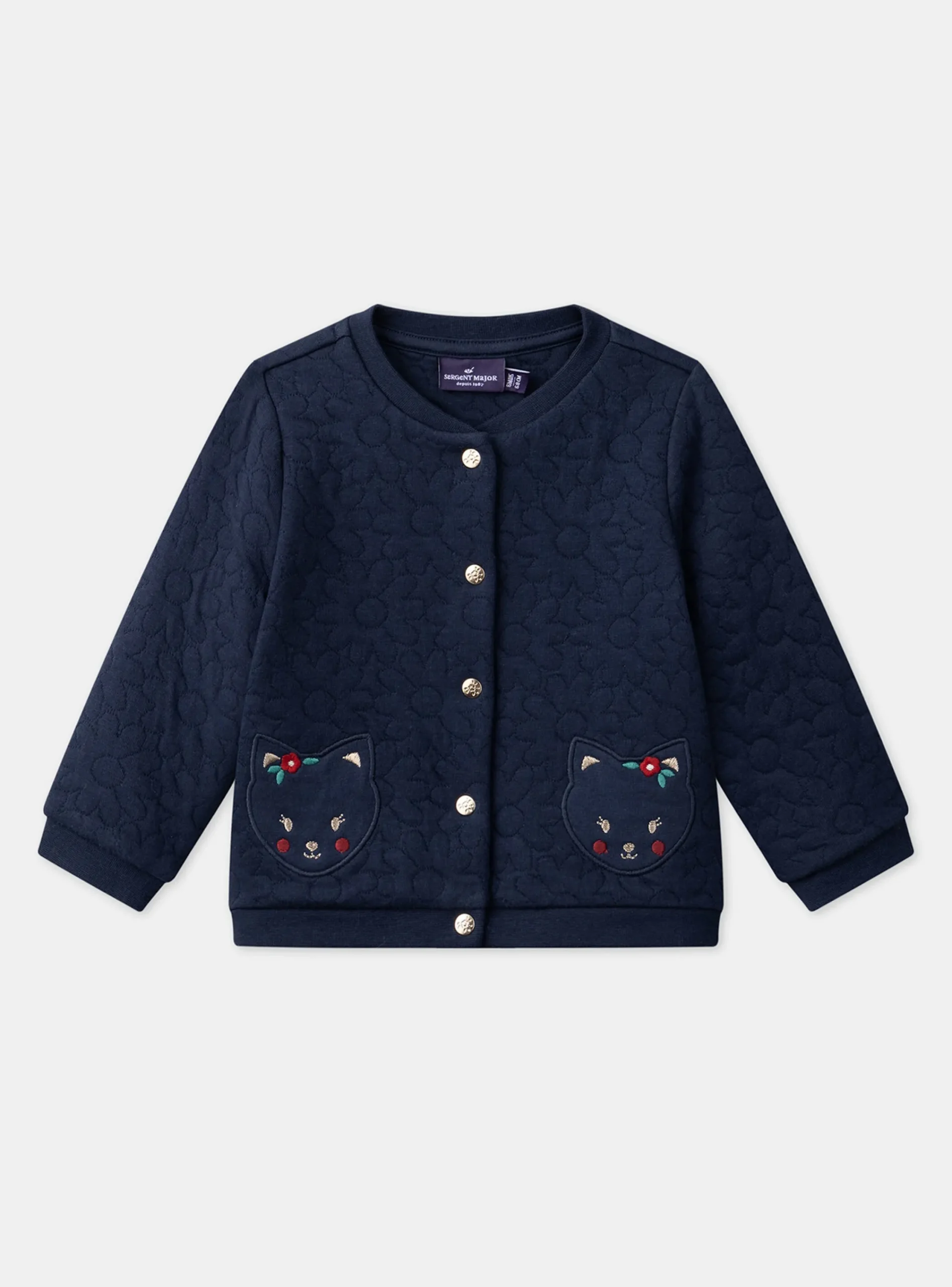Knitwear, Sweater, Cardigan | Knitwear, Sweater, Cardigan-Sergent Major Navy CARDIGAN