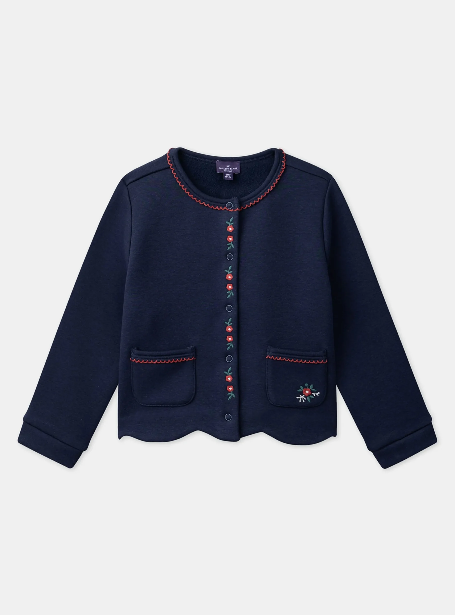Knitwear, Sweater, Cardigan-Sergent Major Navy CARDIGAN