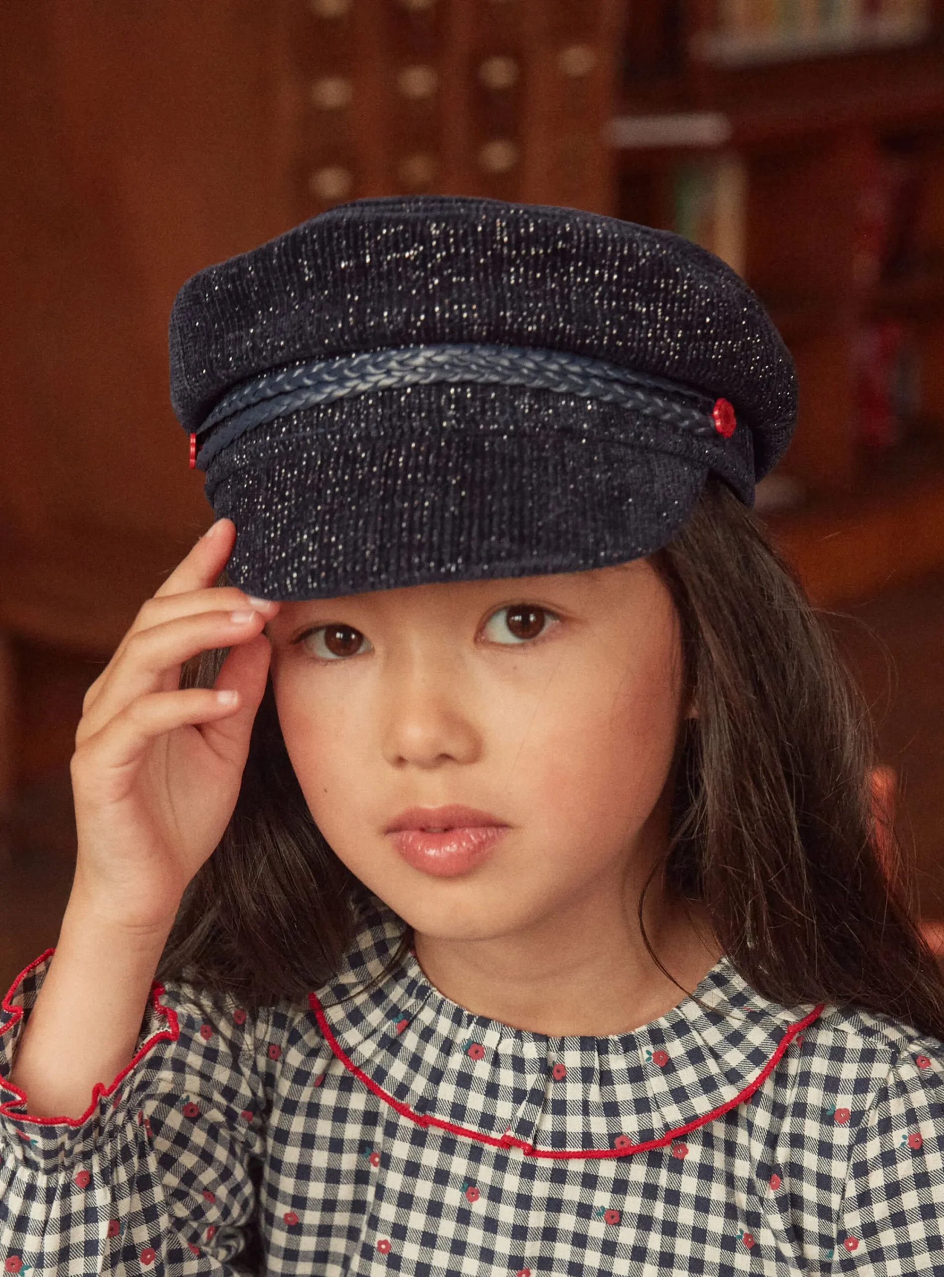 Hat, Scarf-Sergent Major Navy HAT