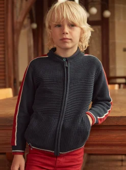 Knitwear, Sweater, Cardigan-Sergent Major Navy KIDS CARDIGAN