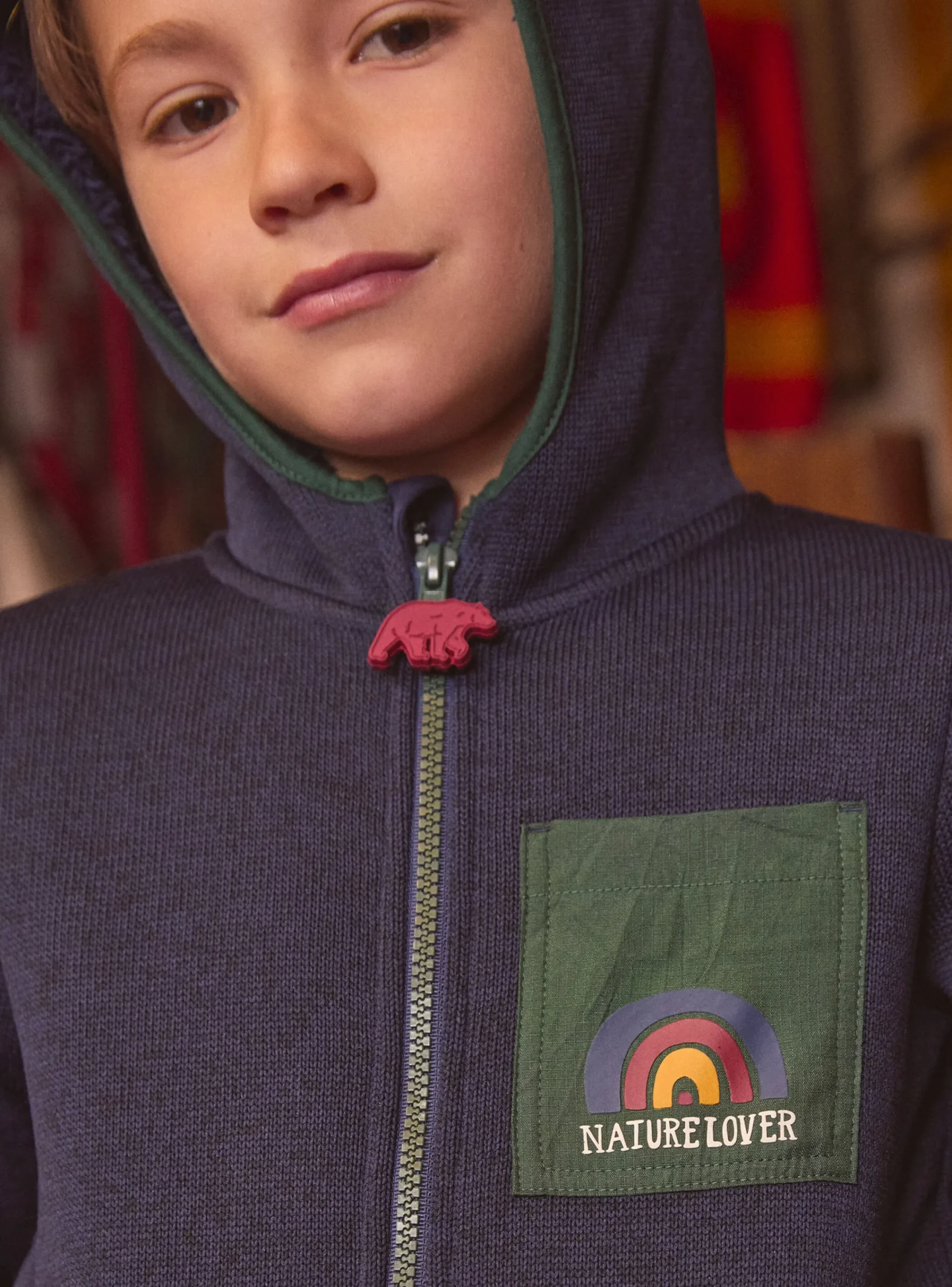 Knitwear, Sweater, Cardigan-Sergent Major Navy KIDS CARDIGAN