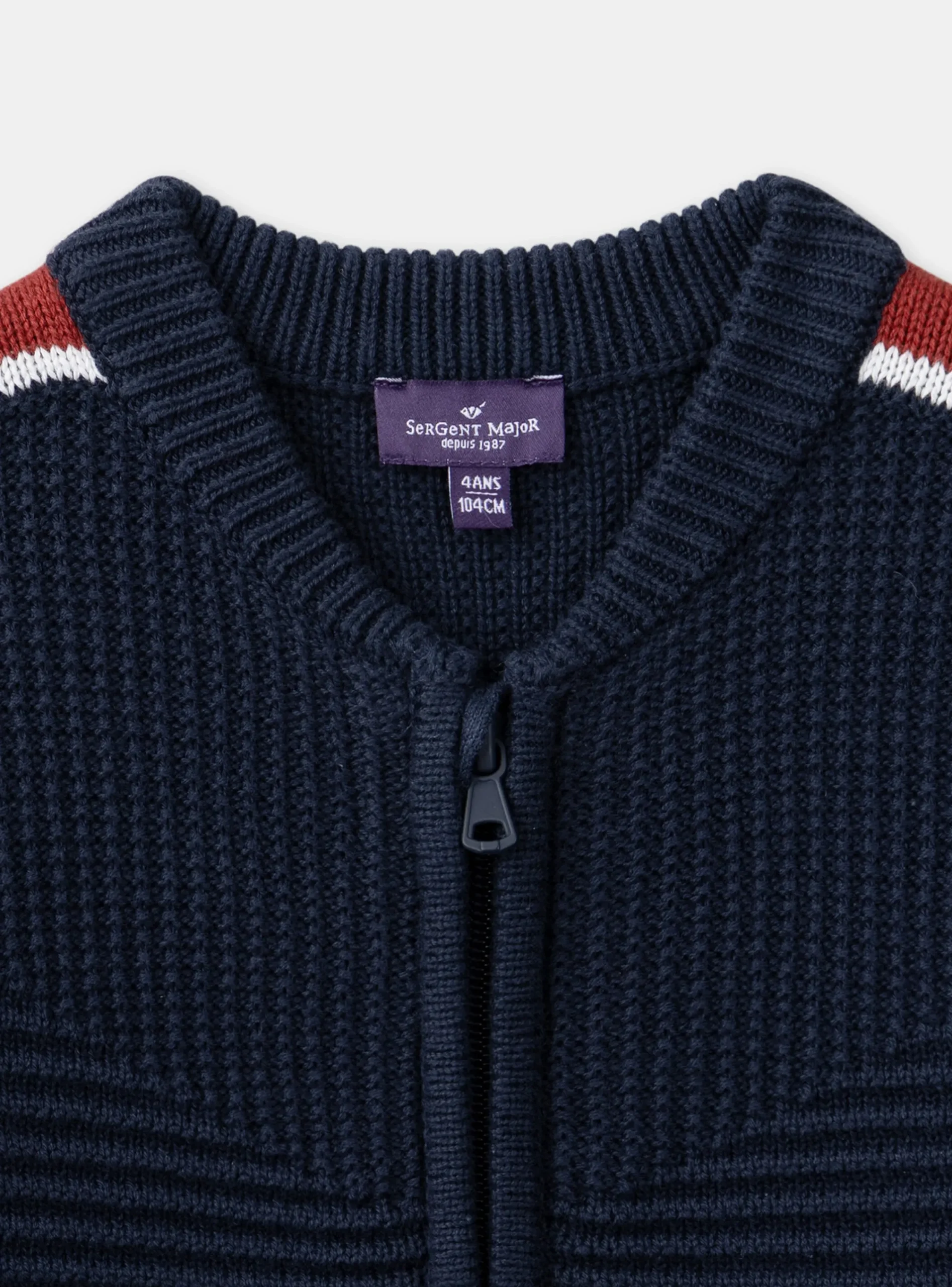 Knitwear, Sweater, Cardigan-Sergent Major Navy KIDS CARDIGAN