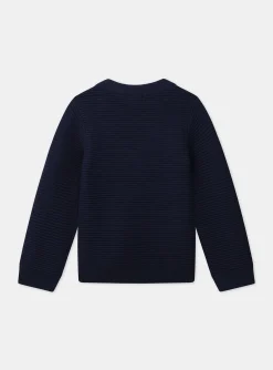 Knitwear, Sweater, Cardigan-Sergent Major Navy KIDS CARDIGAN