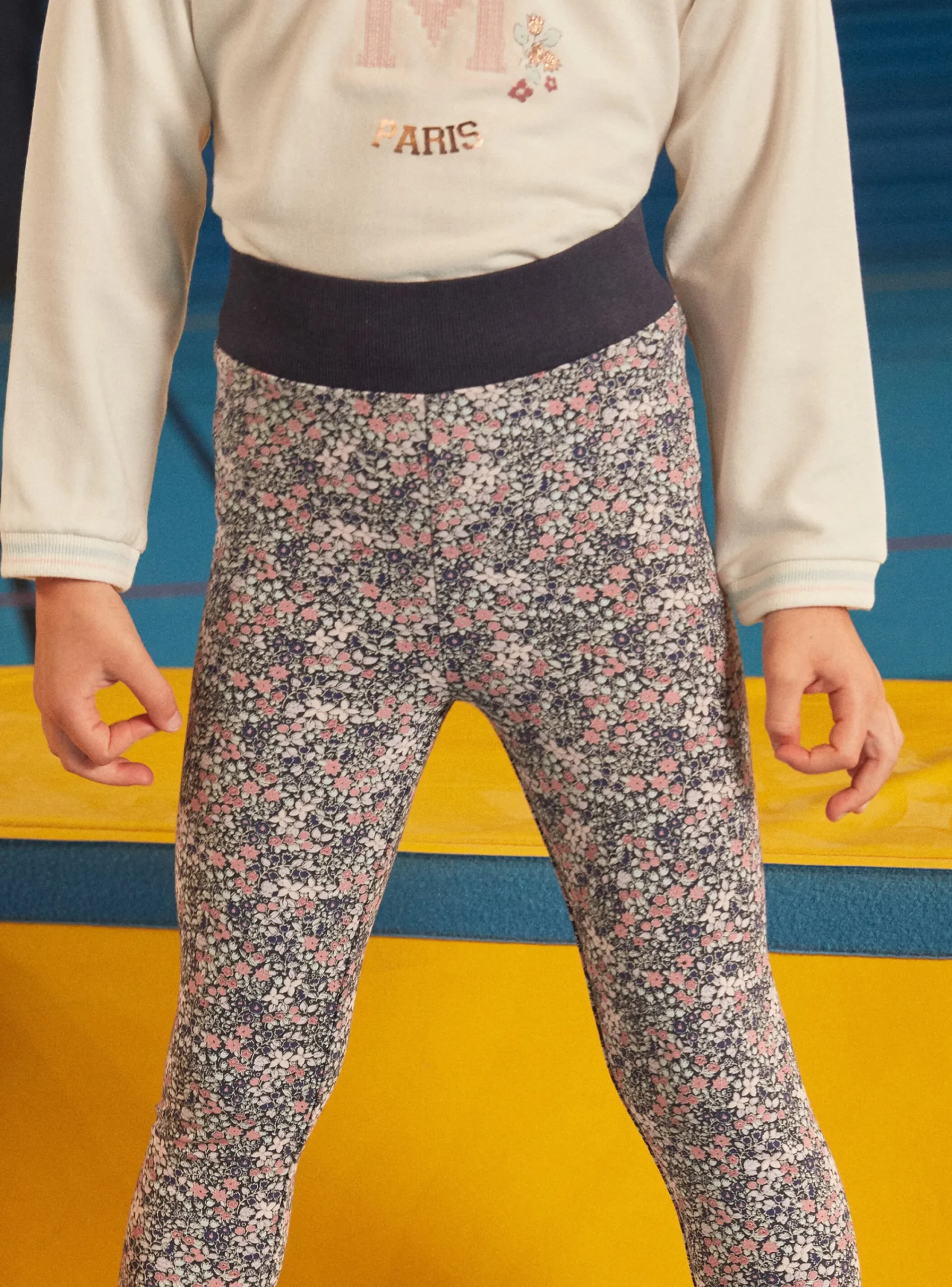 Trousers, Jeans And Legging-Sergent Major Navy SPORT LEGGING