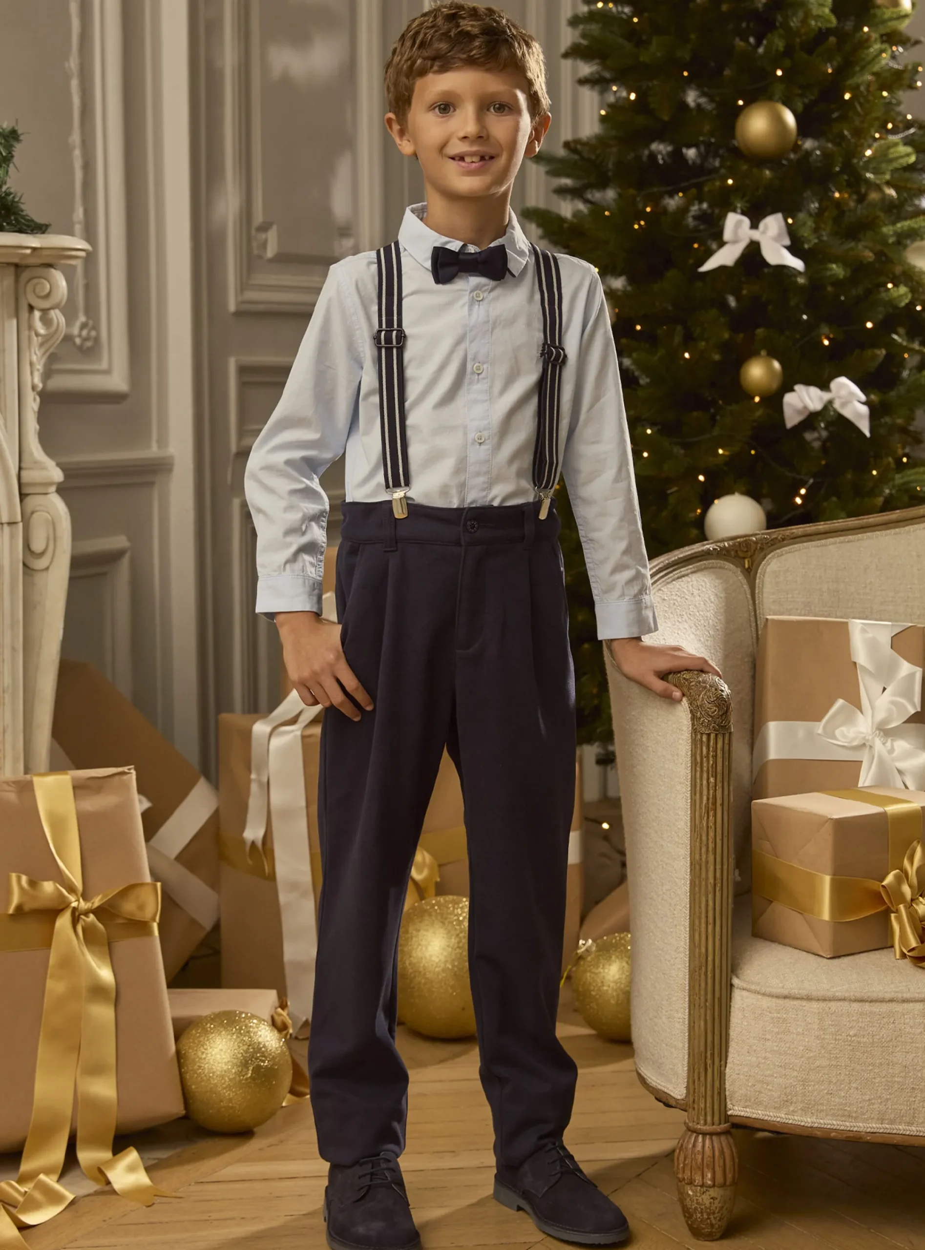 Bags-Sergent Major Navy SUSPENDERS / STRAPS / BRACES