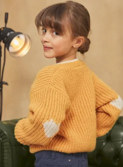 Knitwear, Sweater, Cardigan-Sergent Major Ochre cardigan