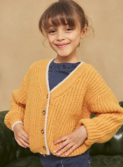 Knitwear, Sweater, Cardigan-Sergent Major Ochre cardigan