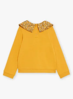 Knitwear, Sweater, Cardigan-Sergent Major Ochre sweatshirt in brushed fleece