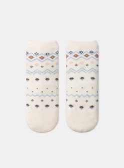 Underwear, Socks, Tights-Sergent Major Off white ANTI-SKID SOCKS