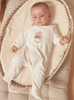 Baby Jumpsuits-Sergent Major Off white BABYGROW