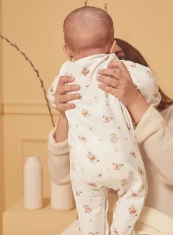 Baby Jumpsuits-Sergent Major Off white BABYGROW