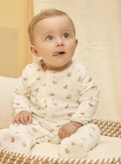 Baby Jumpsuits-Sergent Major Off white BABYGROW