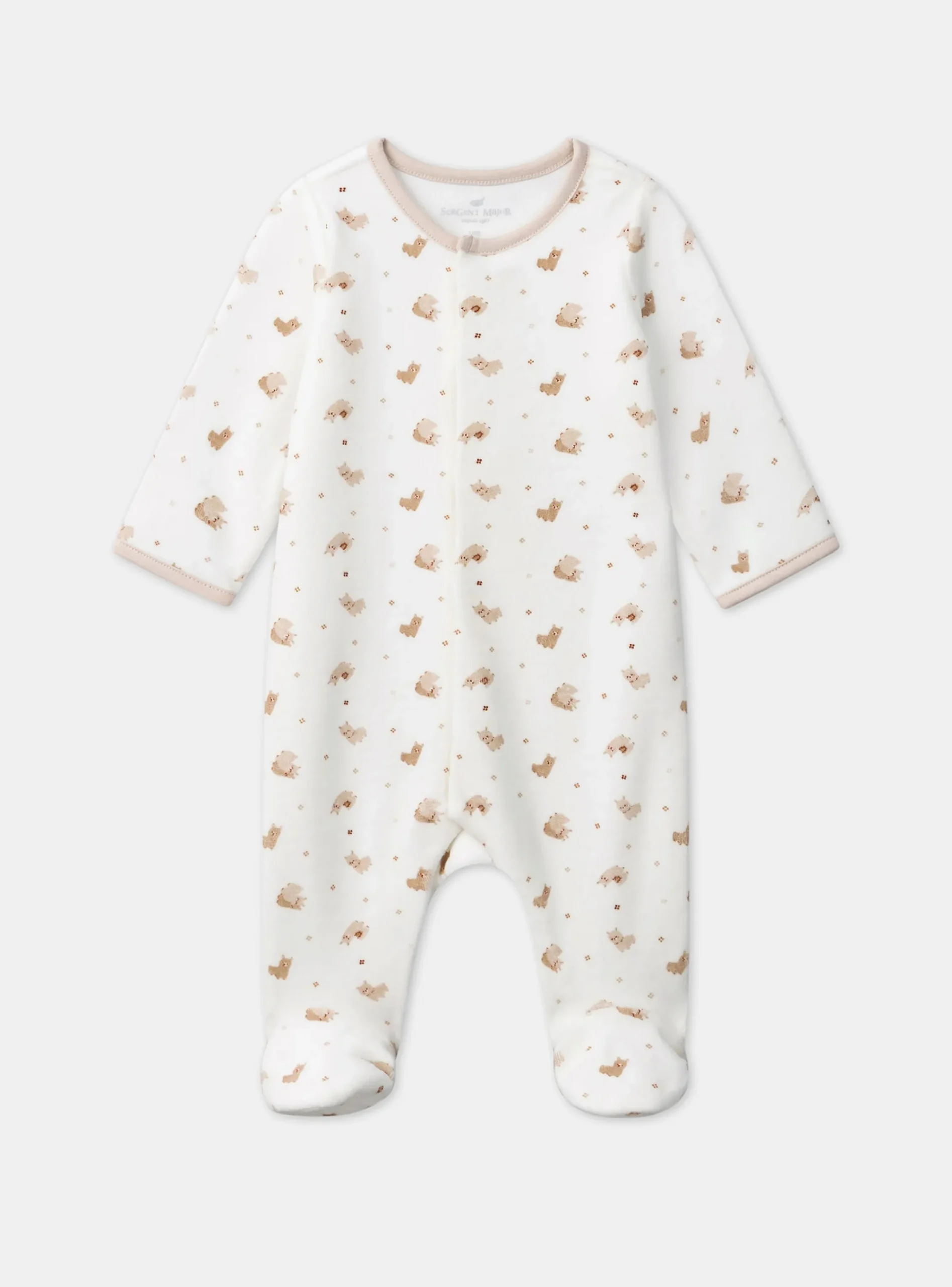 Baby Jumpsuits-Sergent Major Off white BABYGROW