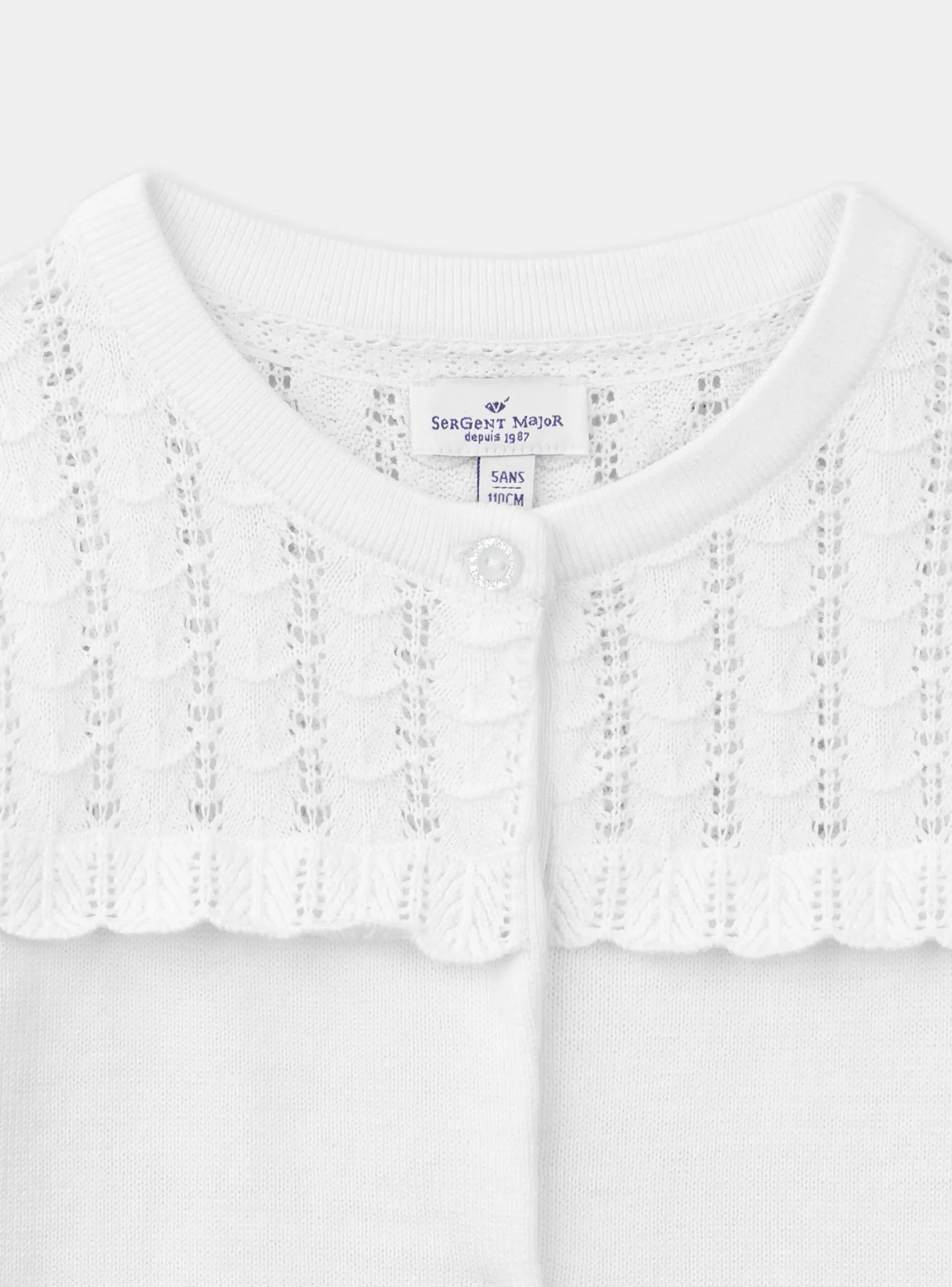 Knitwear, Sweater, Cardigan-Sergent Major Off white CARDIGAN