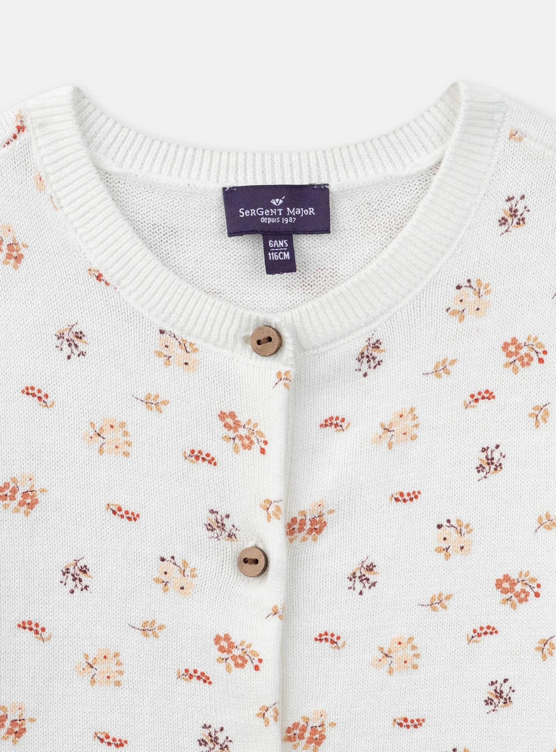 Knitwear, Sweater, Cardigan-Sergent Major Off white CARDIGAN