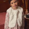 Knitwear, Sweater, Cardigan-Sergent Major Off white CARDIGAN WHITHOUT SLEEVES