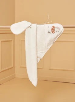 Hat, Mittens-Sergent Major Off white HOODED BATH TOWEL - (BATH) MITT