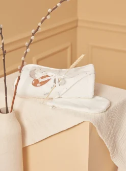 Hat, Mittens-Sergent Major Off white HOODED BATH TOWEL - (BATH) MITT
