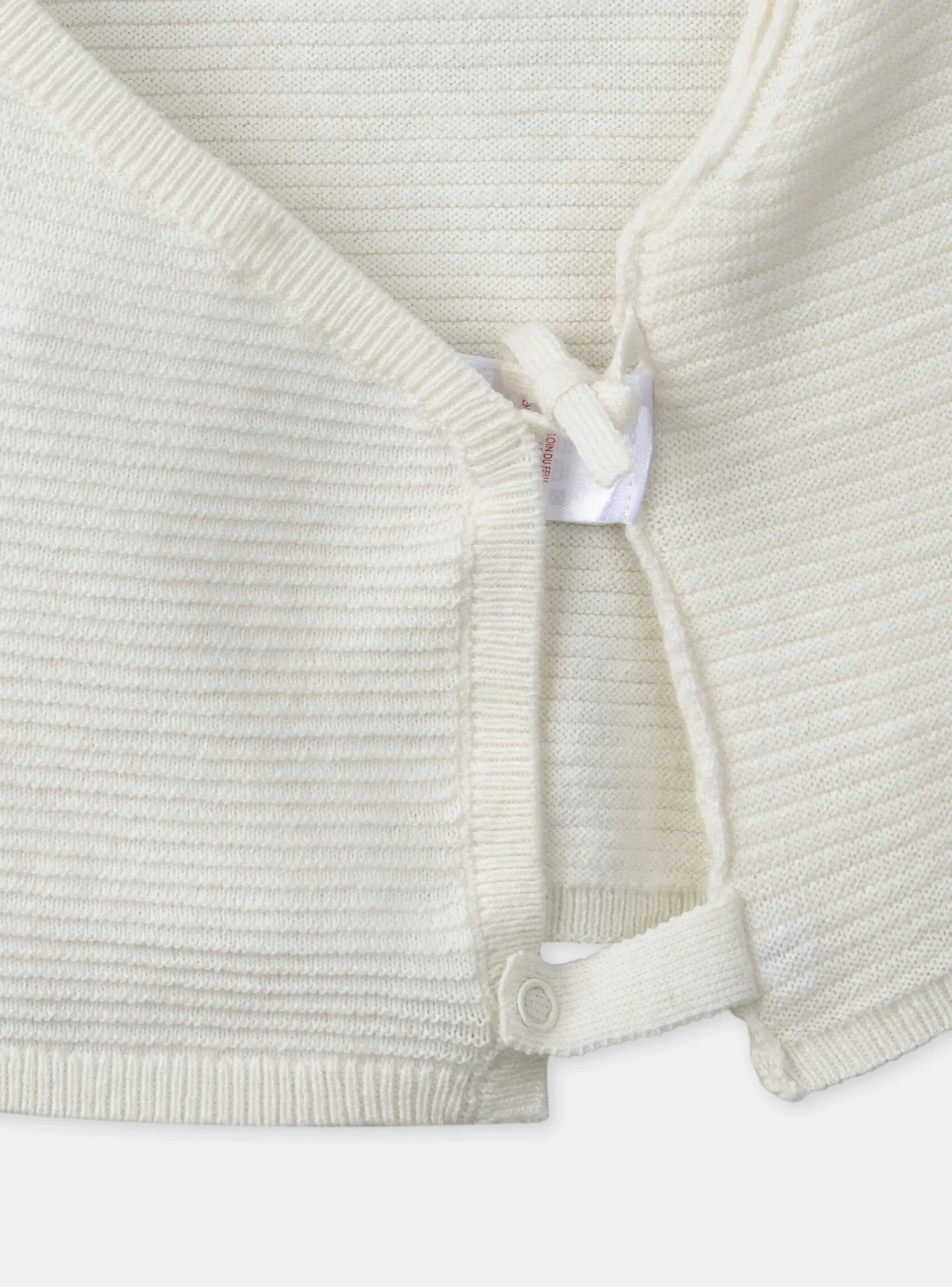 Coat, Cardigan-Sergent Major Off white KNITTED BABY CARDIGAN