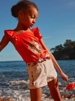 Skirt, Shorts-Sergent Major Off white SHORTS