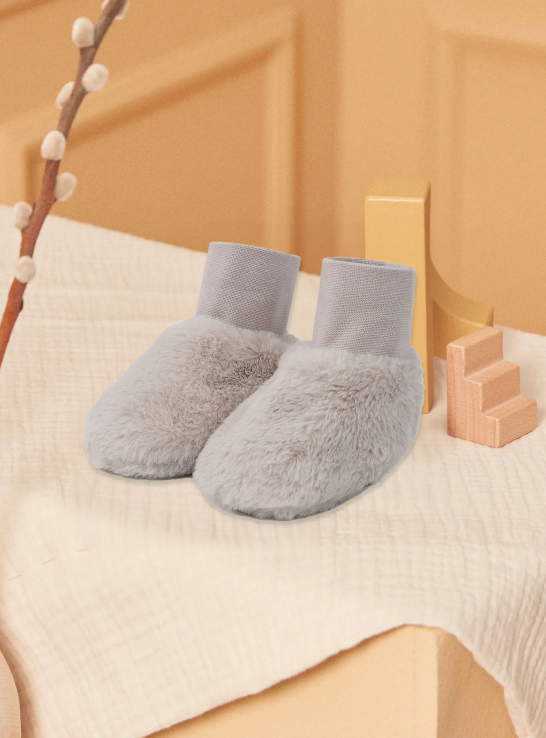 Hat, Mittens-Sergent Major Off white SLIPPERS