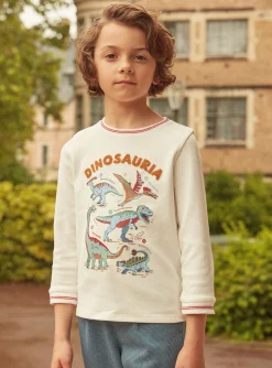 T-shirt, Polo Shirt-Sergent Major Off white TEE SHIRT LS