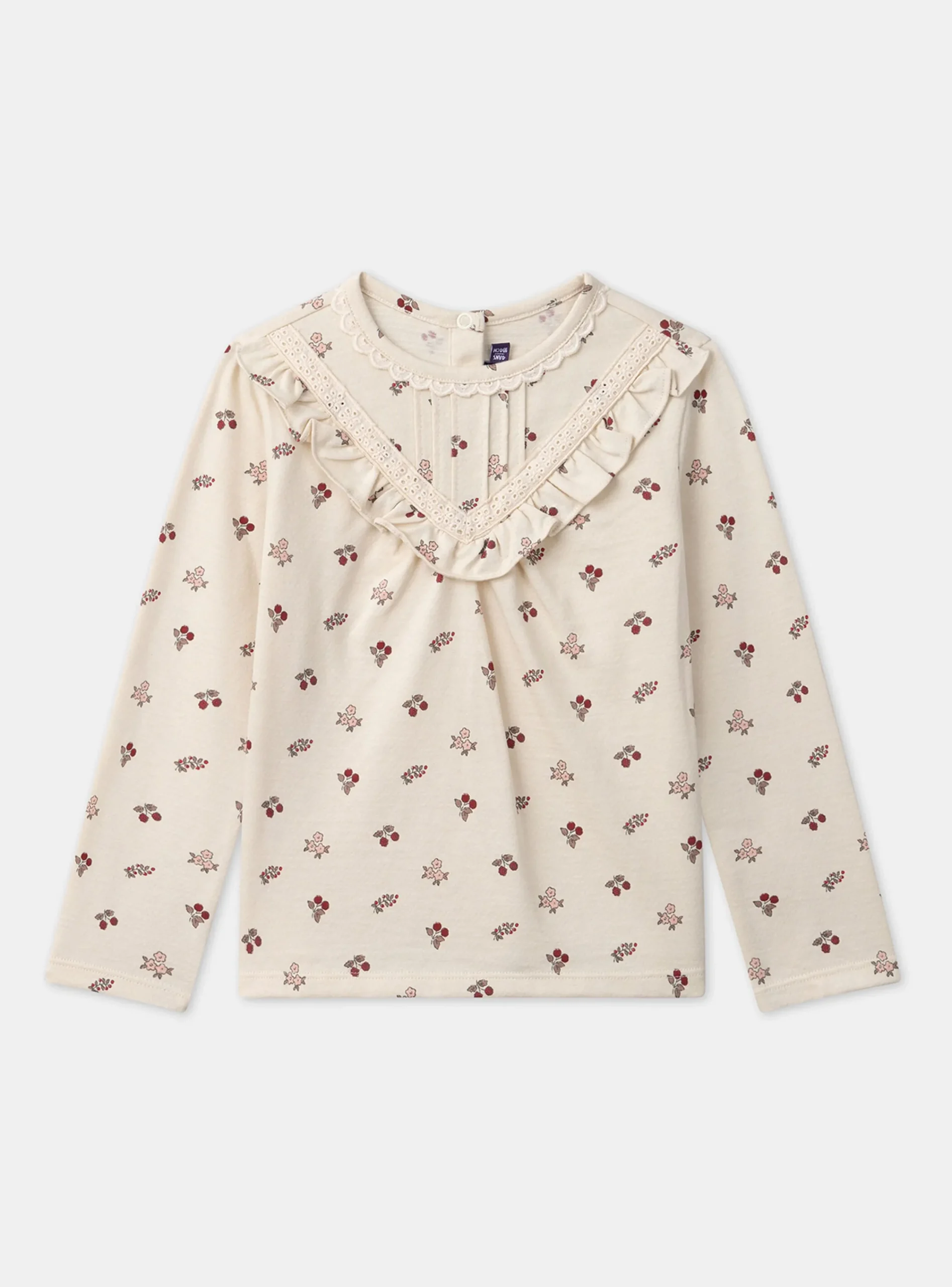 Shirt, T-shirt-Sergent Major Off white TEE SHIRT LS
