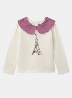 Shirt, T-shirt-Sergent Major Off white TEE SHIRT LS