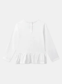 Shirt, T-shirt-Sergent Major Off white TEE SHIRT LS