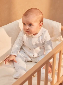 Baby Jumpsuits-Sergent Major Off-white bassinet in tubing