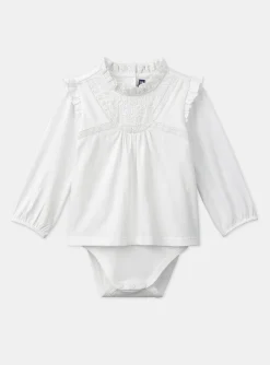 Body | Body-Sergent Major Off-white body blouse with ruffles