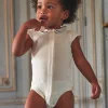 Body | Body-Sergent Major Off-white bodysuit with an embroidered collar
