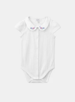 Body | Body-Sergent Major Off-white bodysuit with an embroidered collar