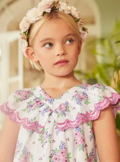 Dress-Sergent Major Off-white dress with roses