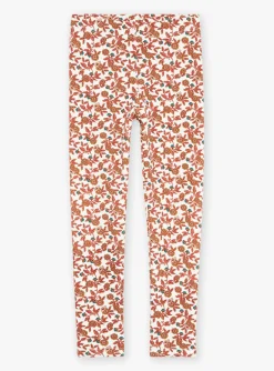 Trousers, Jeans And Legging-Sergent Major Off-white floral-print leggings