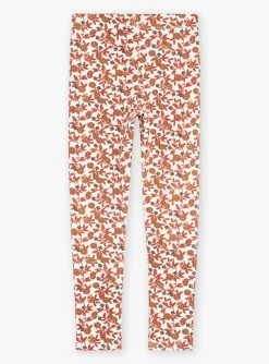 Trousers, Jeans And Legging-Sergent Major Off-white floral-print leggings